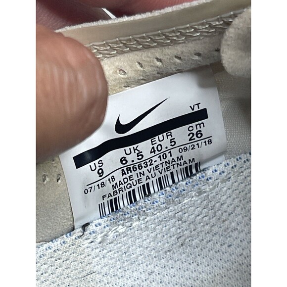 Nike Air VaporMax 2019 Cream Light Bone Women's Shoes Size 9 Model AR6632-101 D - Picture 7 of 10